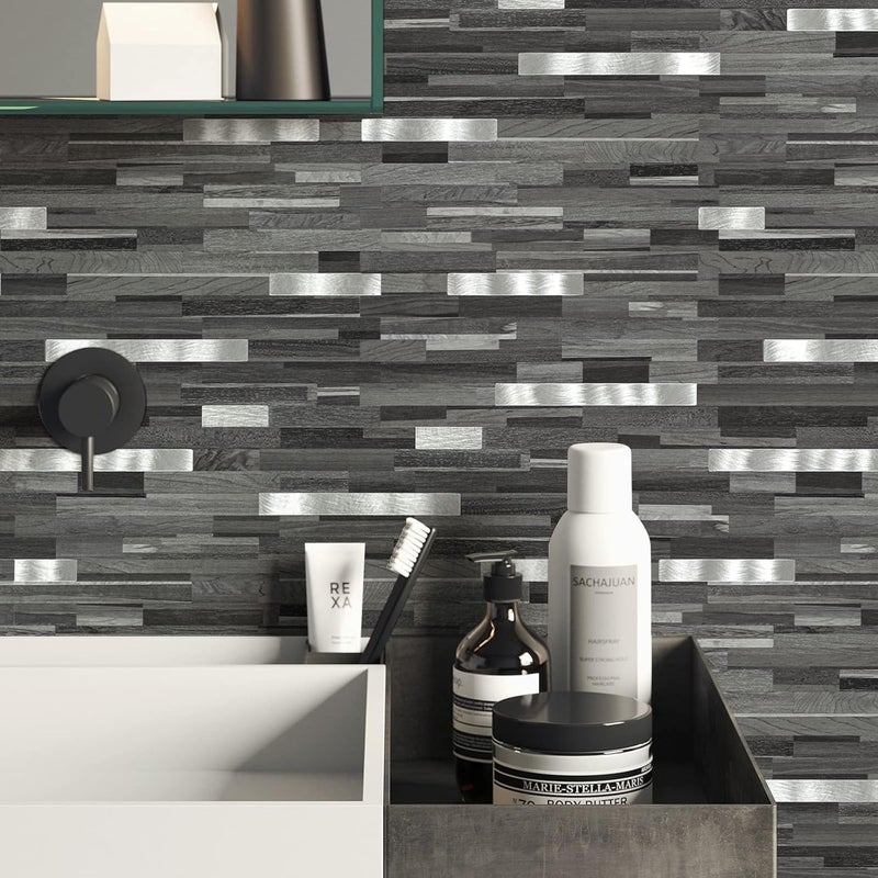 Midcard 10 Sheets Peel and Stick Backsplash PVC Wall Tile,for Kitchen Backsplash - Image 4